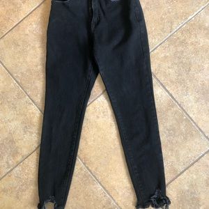 Buddy love raw hem jeans